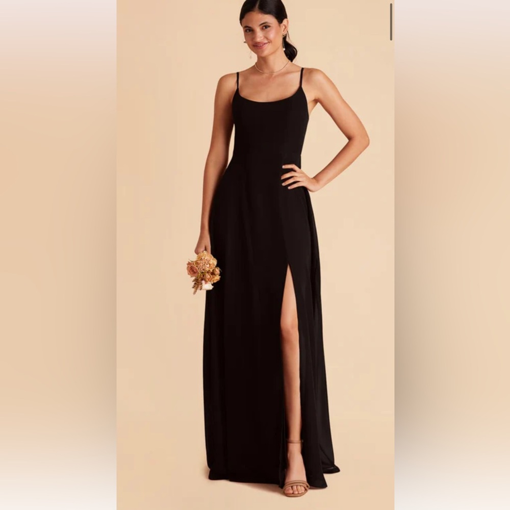 Birds grey black chiffon dress!